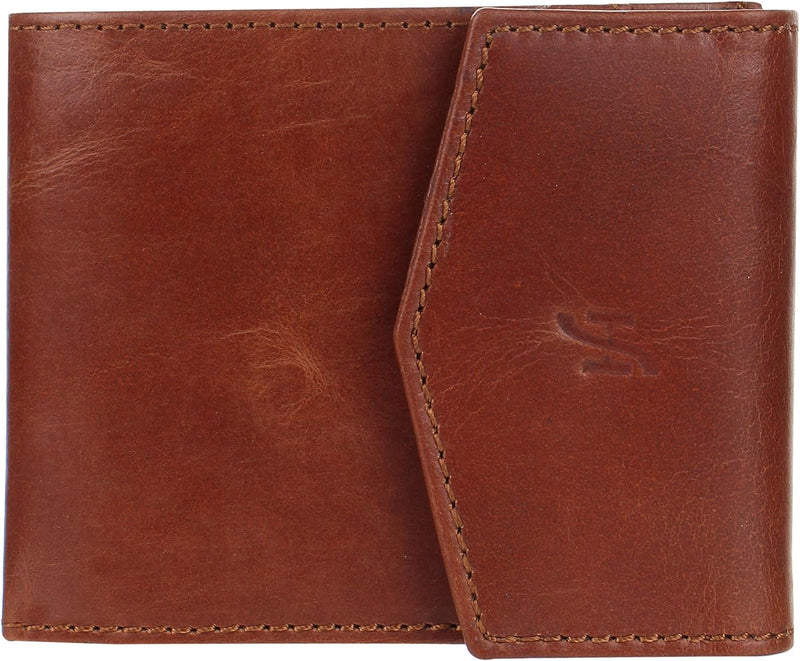 STARHIDE Mens RFID Blocking Genuine Soft Leather Envelope Style Wallet with External ID Pocket 750 (TAN)