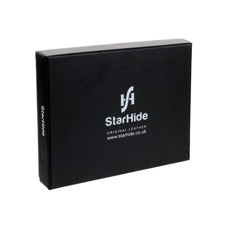 STARHIDE Designer Hand Crafted Top Grain Leather Envelope Clutch Wallet RFID Blocking Women's Multifunctional Credit Card Holder Purse 5595