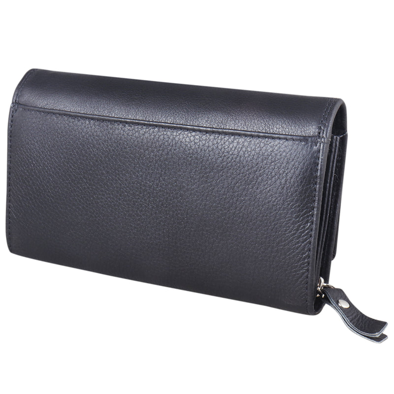 Morucha Women Genuine Leather Purse, RFID Blocking High Capacity Cardholder Clutch Wallet M90