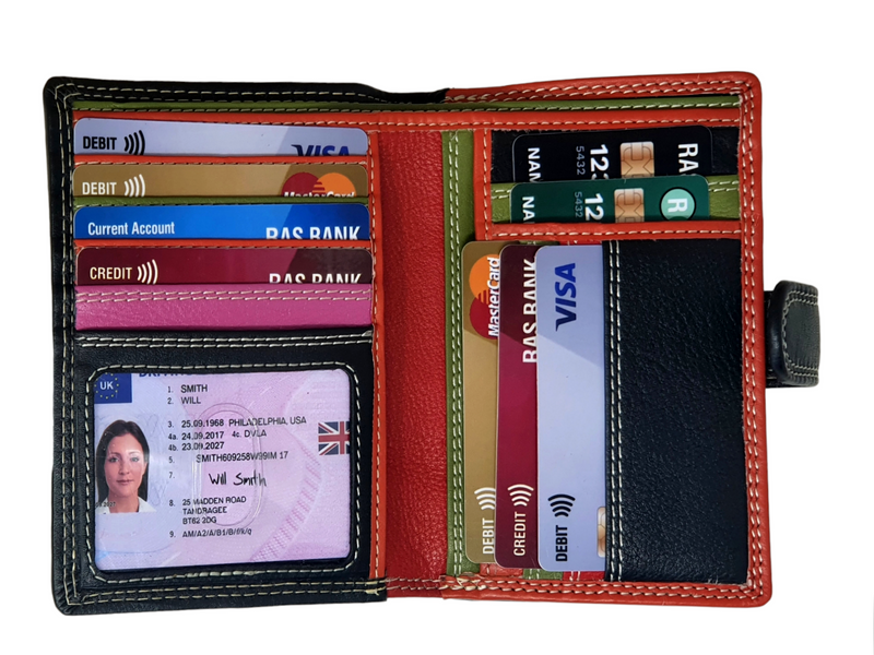 Starhide Colourful Womens RFID Blocking Purse with External Large Zip Around Coin Pocket 5535