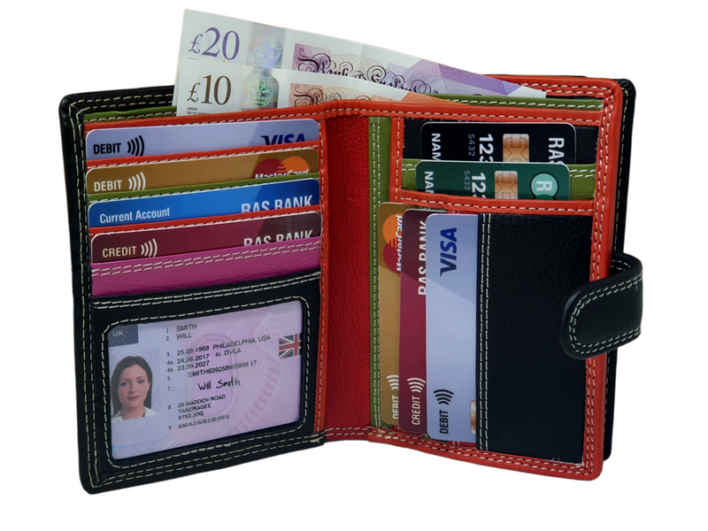 Starhide Colourful Womens RFID Blocking Purse with External Large Zip Around Coin Pocket 5535