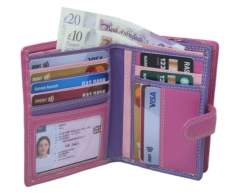 Starhide Colourful Womens RFID Blocking Purse with External Large Zip Around Coin Pocket 5535