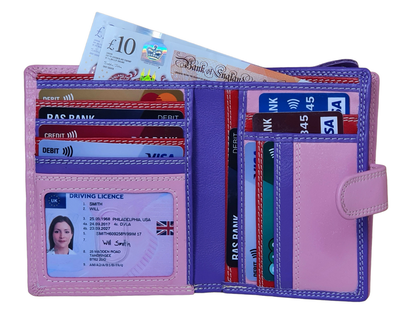 Starhide Colourful Womens RFID Blocking Purse with External Large Zip Around Coin Pocket 5535