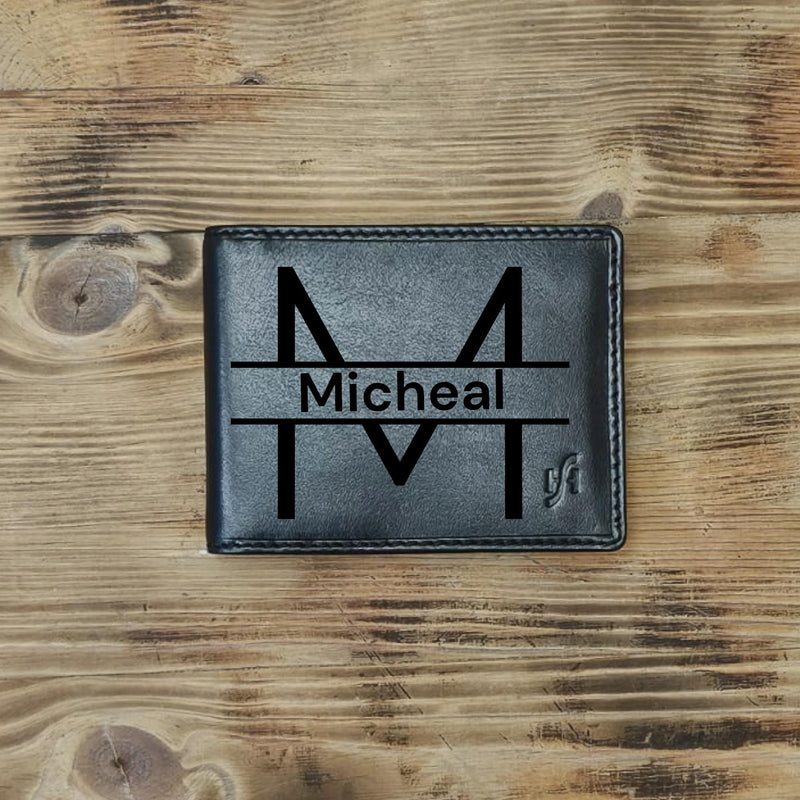 Personalised Wallet Men's Slim Thin Strong Money Clip Cardholder Genuine Leather Minimalist Wallet Coin Pouch Pocket Purse Gift Boxed 820