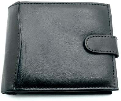 RAS Mens RFID Blocking Leather Trifold Passcase Wallet 340