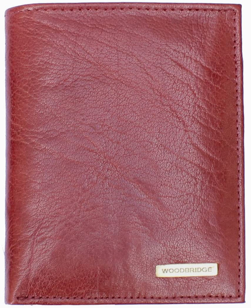 Woodbridge London Mens Tall Leather Trifold Wallet 4005 Brown