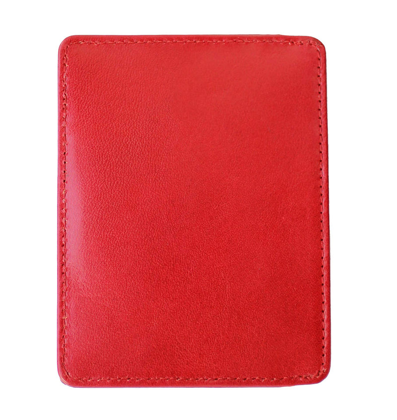 Ricco Front Pocket Genuine Italian Leather Thin Card Case Minimalist Wallet with RFID Blocking S11