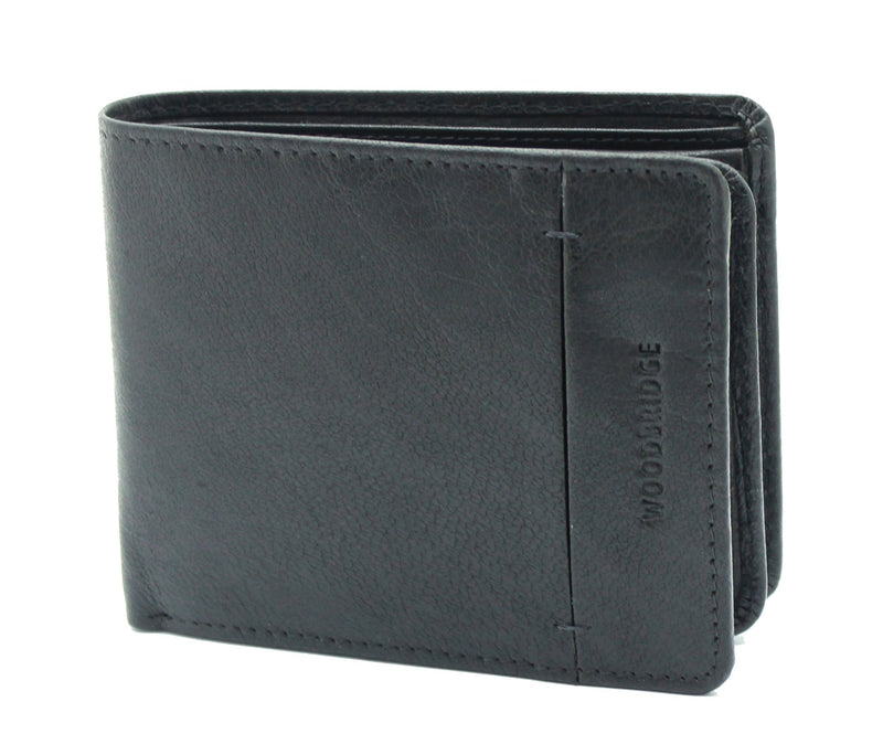 Woodbridge London Mens Leather Trifold Coin Pocket Wallet NC4002