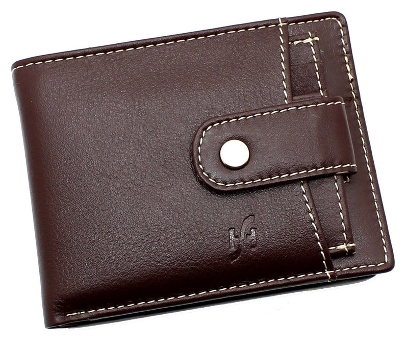 STARHIDE Mens RFID Blocking Genuine Leather Wallet with Removable Minimalist Slim Card Holder 1125