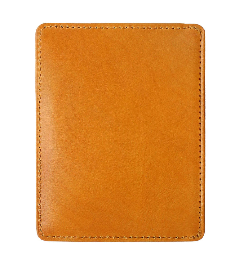 Ricco Front Pocket Genuine Italian Leather Thin Card Case Minimalist Wallet with RFID Blocking S11