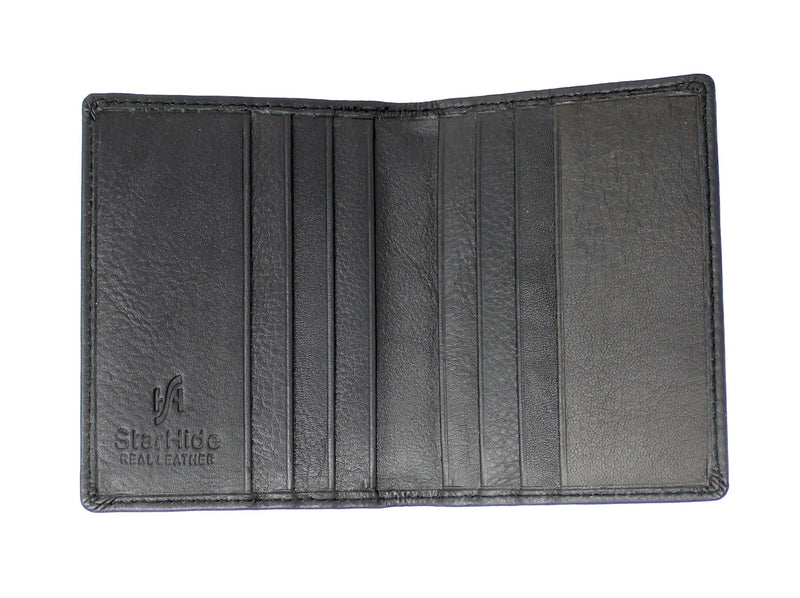 STARHIDE Mens Slim Bifold Real Leather Credit Cardholder 105