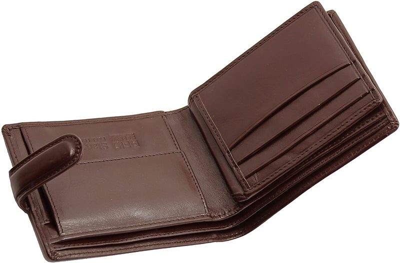 STARHIDE Gents RFID Blocking Smooth Genuine VT Leather Wallet with Coin Pocket and Id Window 1212