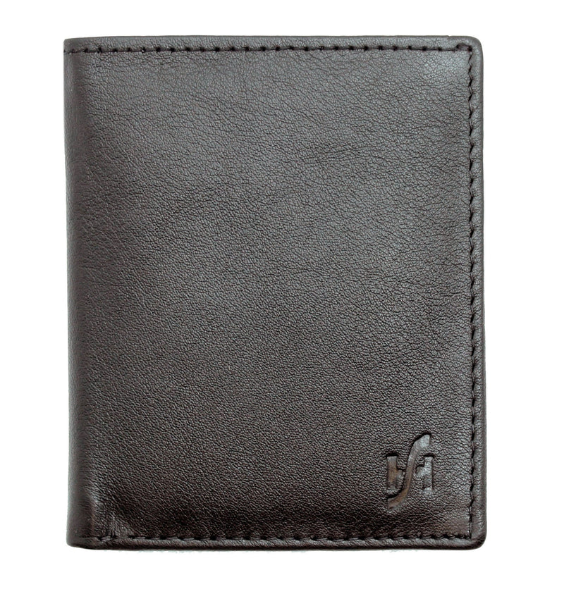 STARHIDE Menâ€™s Soft Two Fold Real Leather Small Wallet with A Banknote Compartment 205