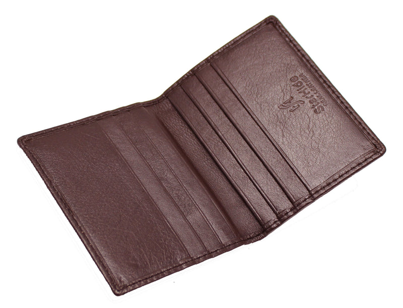 STARHIDE Mens Slim Bifold Real Leather Credit Cardholder 105