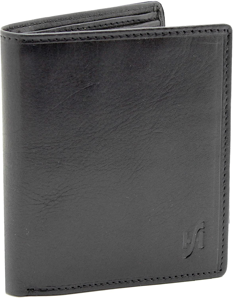 STARHIDE Mens RFID Blocking Genuine VT Leather Small Wallet 830